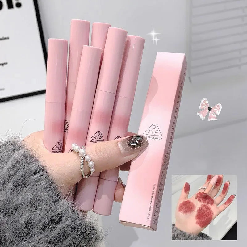 Rynx | Solid Pen Gloss Makeup Moisturizing Mirror Red-Brown Lipstick Long-Lasting Clear Moisturizing Lip Tint Natural Nude Lipstick