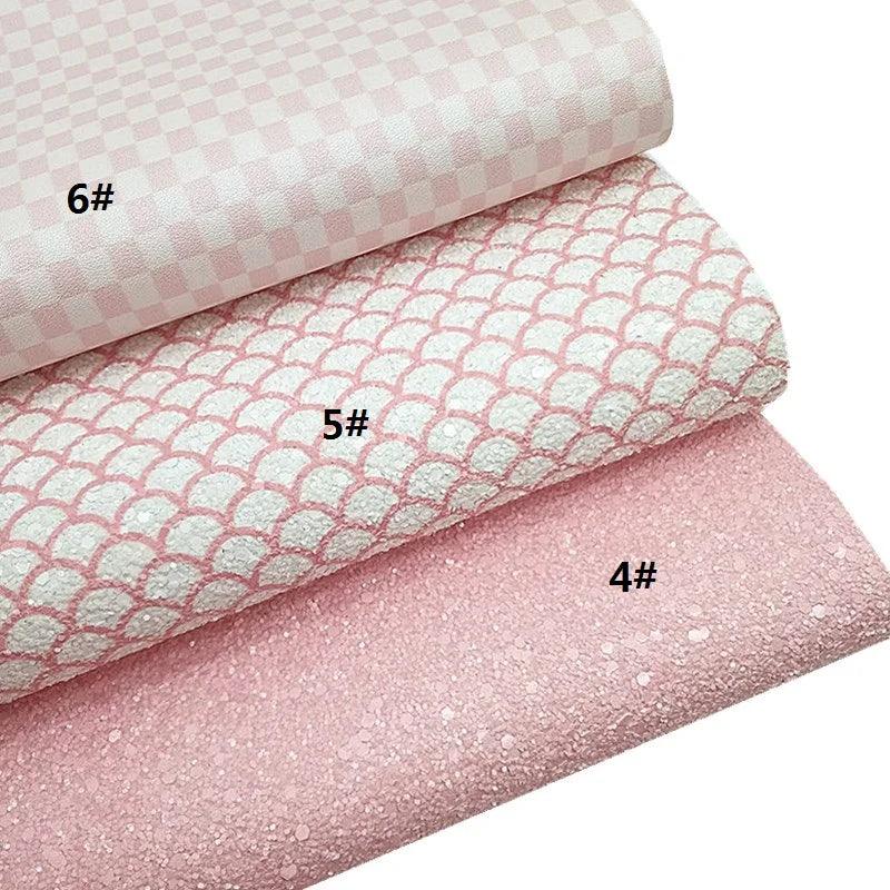 Lisslune | Mermaid Sparkle Vinyl Craft Kit - Heart, Flower and Checkered Pattern Collection