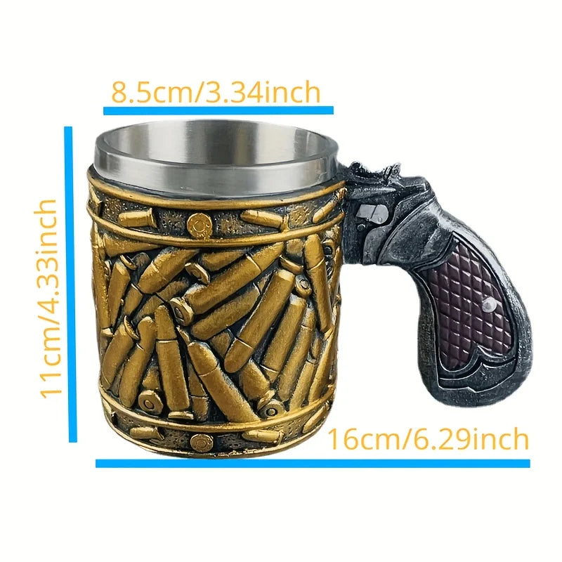 Lisslune | Gun Handle Bullet Design Mug