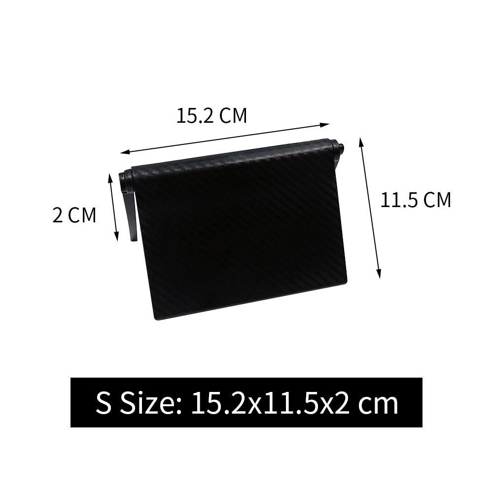 Lisslune | Versatile adjustable desktop stand with integrated media organizer in stylish black or white