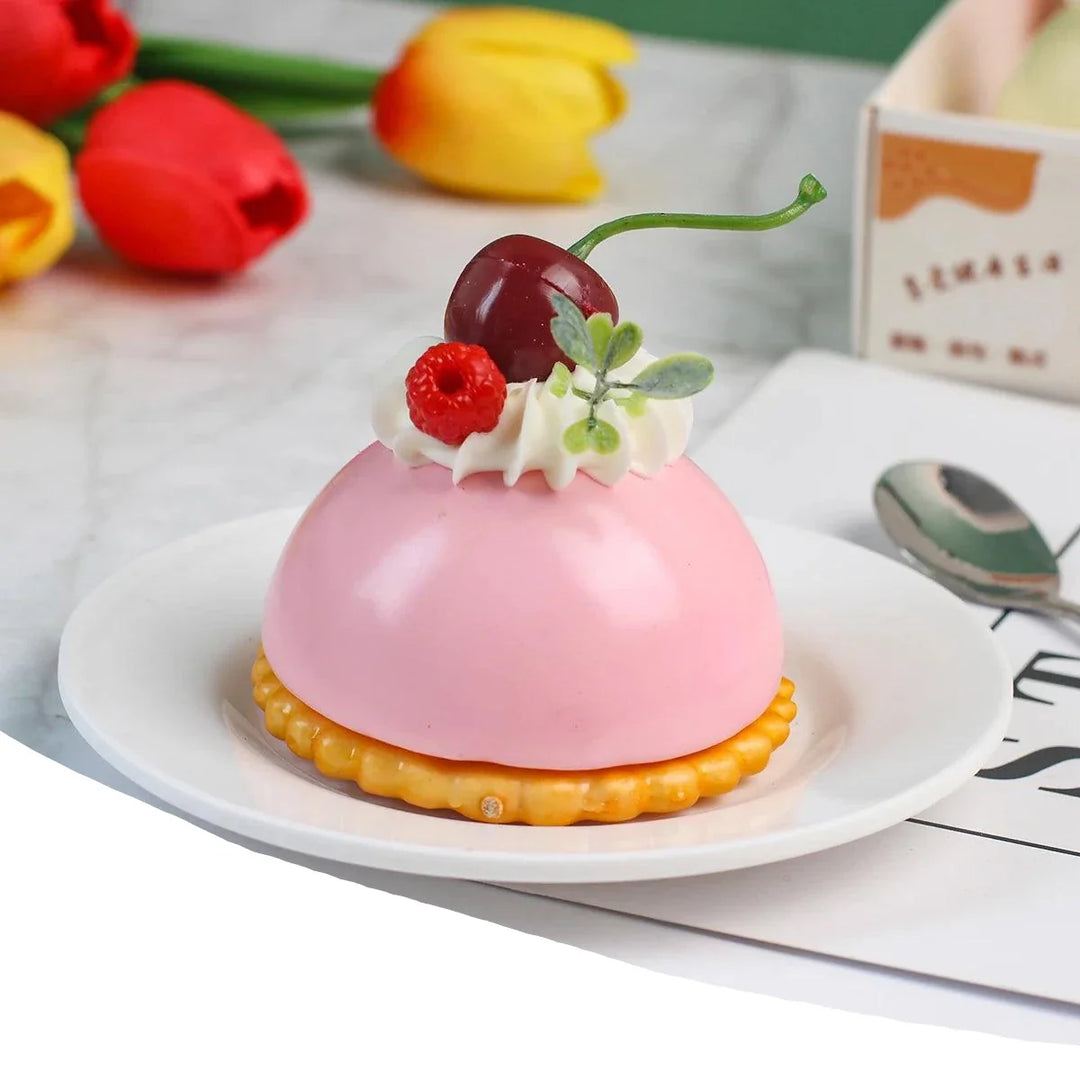 Lisslune | Realistic Artificial Sea Salt Room Cake Model - Ideal for Events, Home Decor, and Restaurant Displays