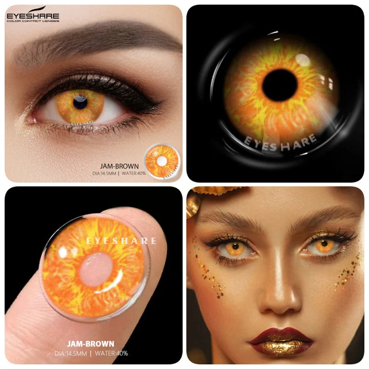 Rynx | 1 Pair Colored Contact Lenses for Eyes Cosplay Contact Lenses Blue Lenses Halloween Lens Cosmetics Pupils Eye Color Lens