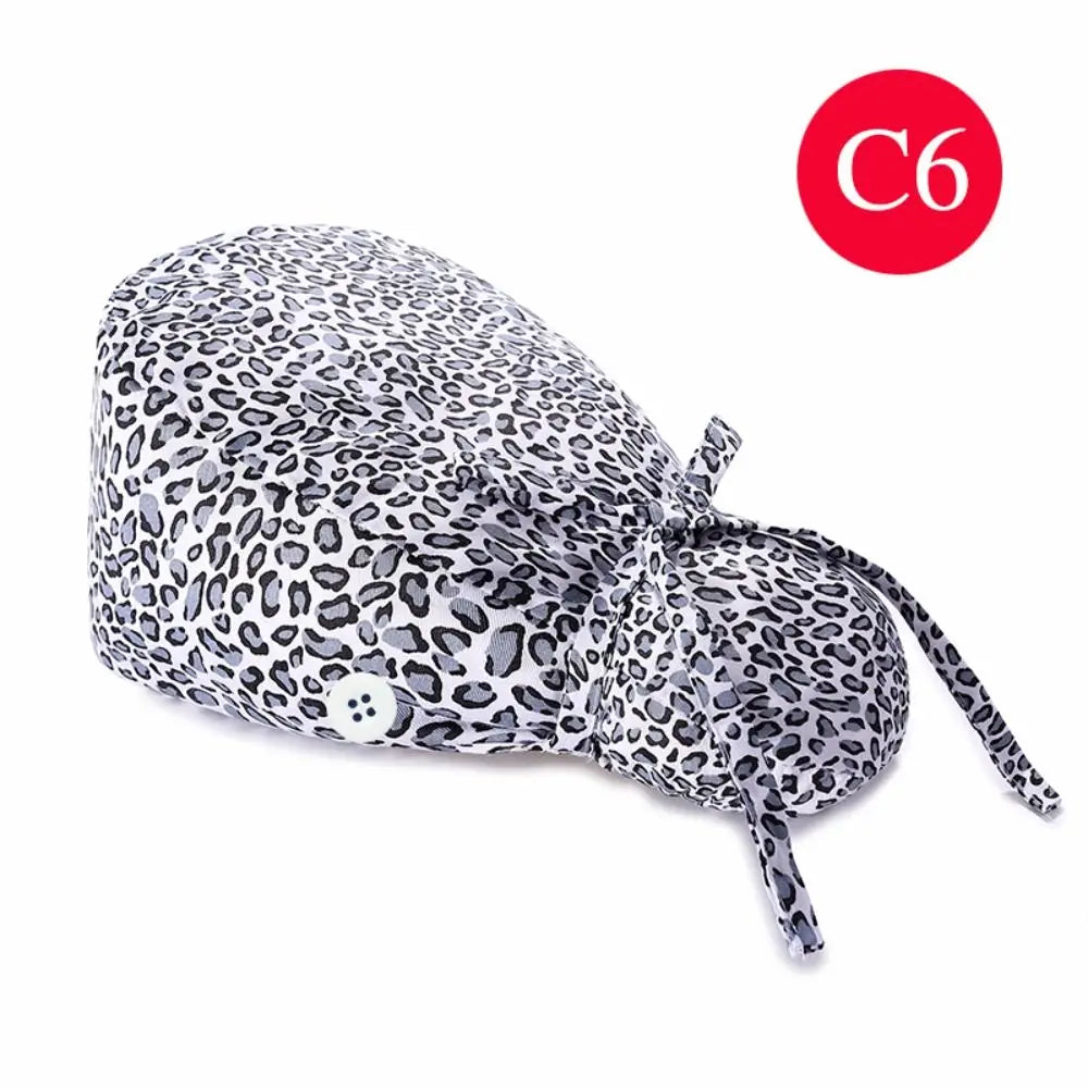 Lisslune | Adjustable surgical cap with ponytail holder and buttons