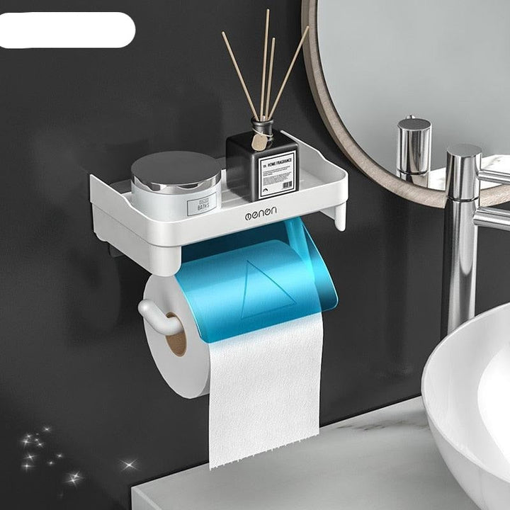 Lisslune | Modern Adhesive Toilet Paper Holder - Stylish Space-Saving Solution