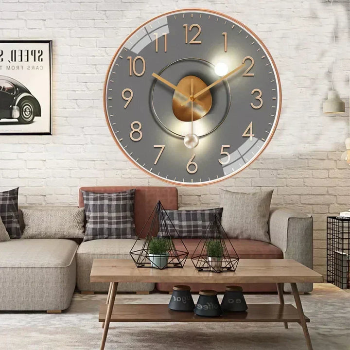 Lisslune | SilentTime - Digital Wall Clock in Classic Style - 8 Inch