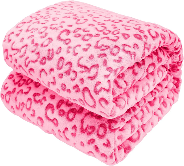 Lisslune | Leopard pattern fleece blanket