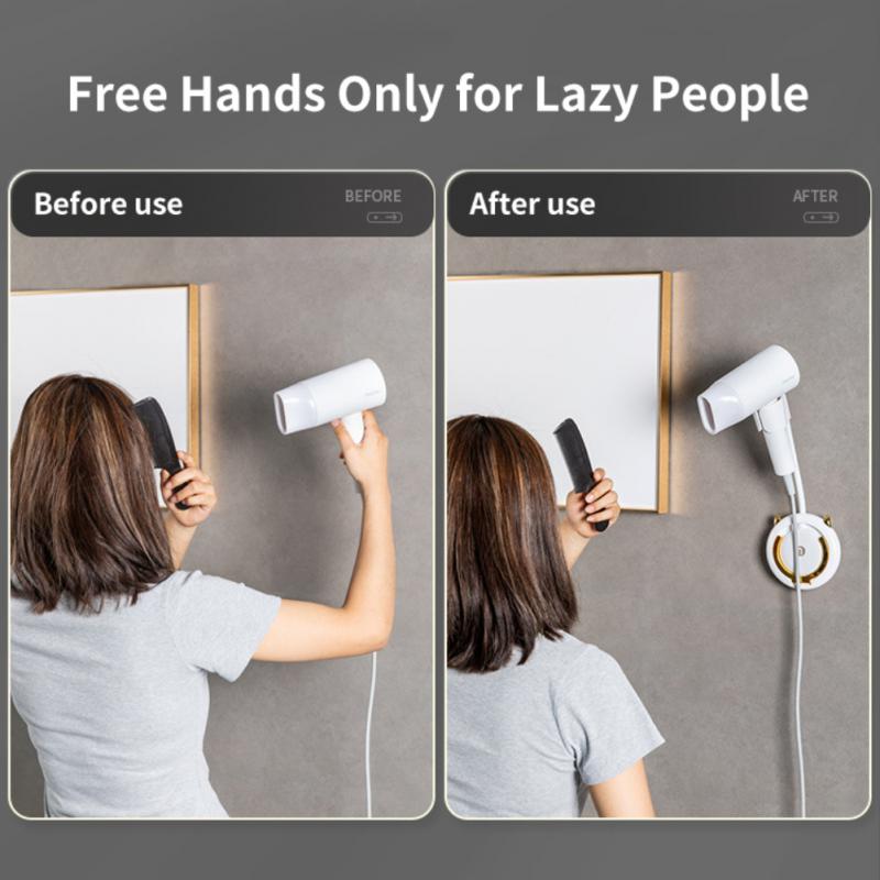 Lisslune | Mounted Universal Self-Adhesive Hair Dryer Holder