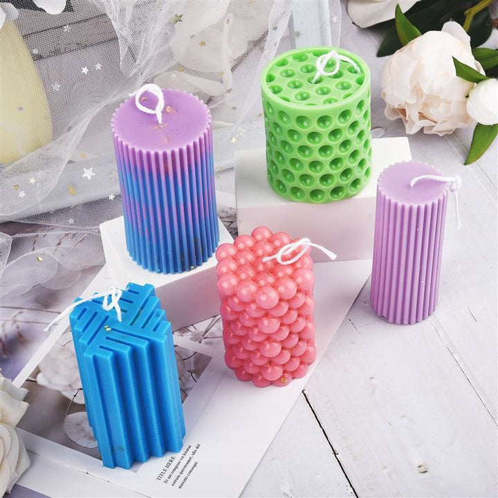 Lisslune | Candle Making Masterpiece: Roman Style Silicone Mold Set for Creative Artistry