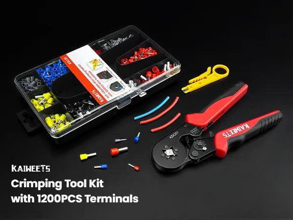 Lisslune | Precision Adjustable Crimping Tool Set with Quick Release Mechanism for Versatile Ferrules