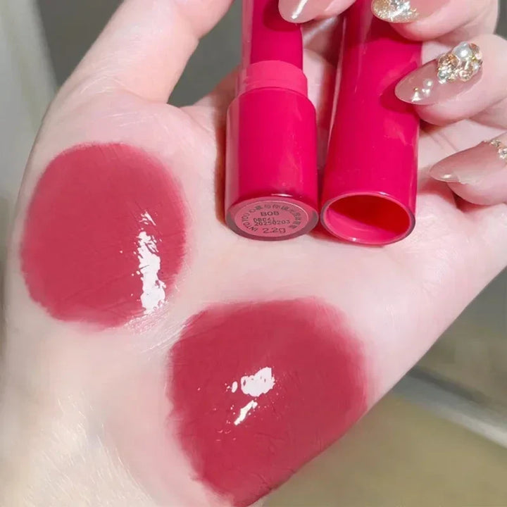 Rynx | Jelly Lipstick Moisturizing Mirror Water Light Solid Lip Gloss 8 Colors Crystal Tea Red Brown Lip Lacquer Tint Lip Balm Makeup