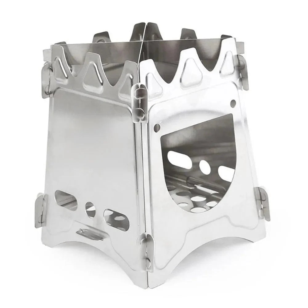Lisslune | Compact Outdoor Stainless Steel Camping Stove - Perfect for Hiking and Cooking in the Wild