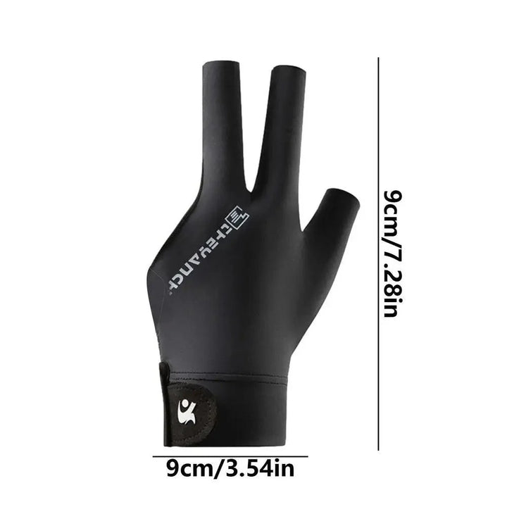 Lisslune | Left-Handed Billiard Glove - Three-Finger Design for Outstanding Performance