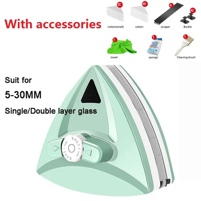 Lisslune | Magnetic Double-Sided Adjustable Window Cleaner Gadget