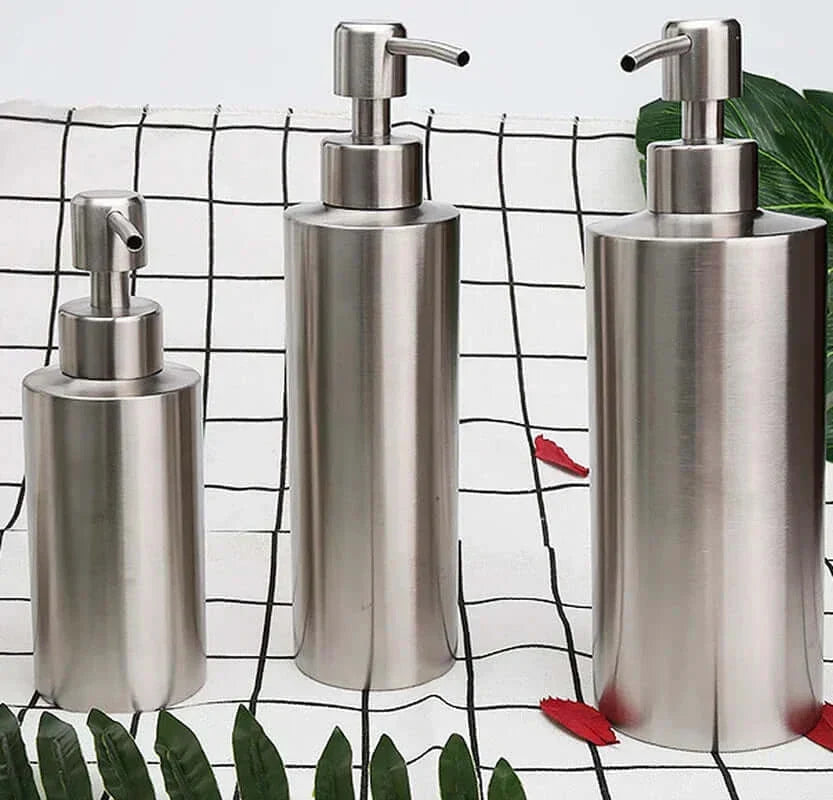 Lisslune | Elegant Stainless Steel Hand Pump Soap Dispenser 250ml/350ml/550ml