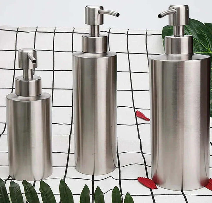Lisslune | Elegant Stainless Steel Hand Pump Soap Dispenser 250ml/350ml/550ml
