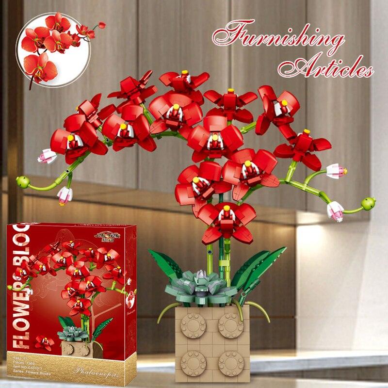 Lisslune | DIY Elegant Blue Phalaenopsis Flower Craft Kit: Create your own impressive home accessory
