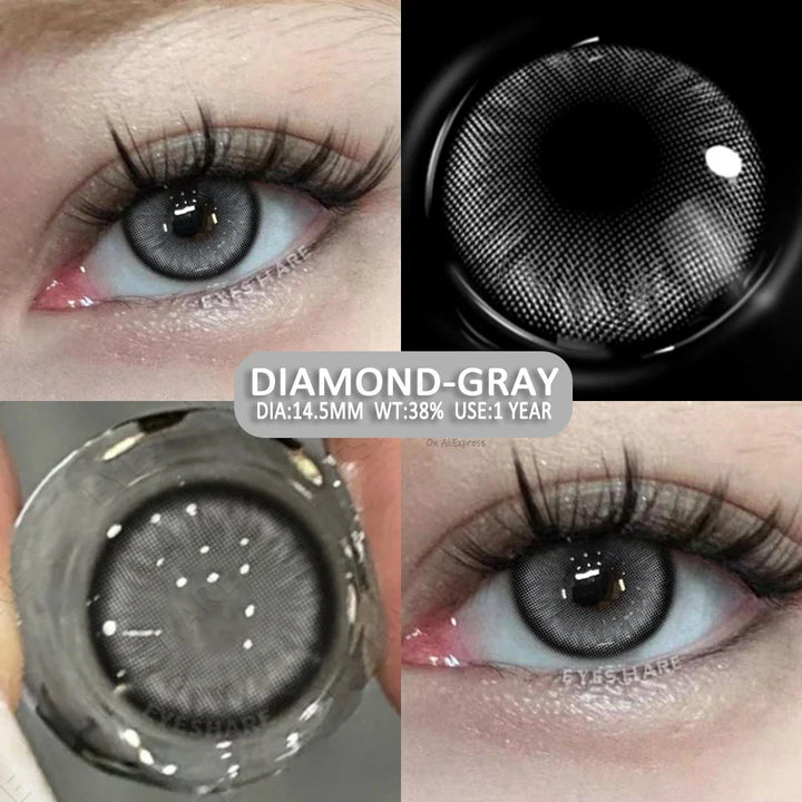Rynx | Colorful contact lenses for the eyes 2 pcs./pair Green eye lenses Blue contact lens Annual Brown pupils cosmetic lens