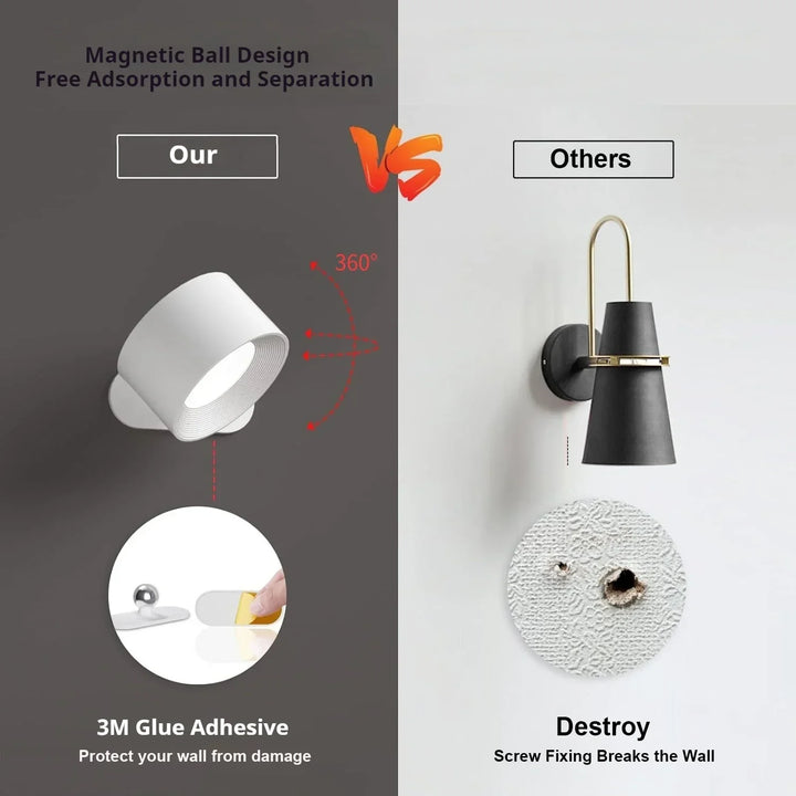 Lisslune | LumeGlow - Modern wall lamp with adjustable color and brightness control