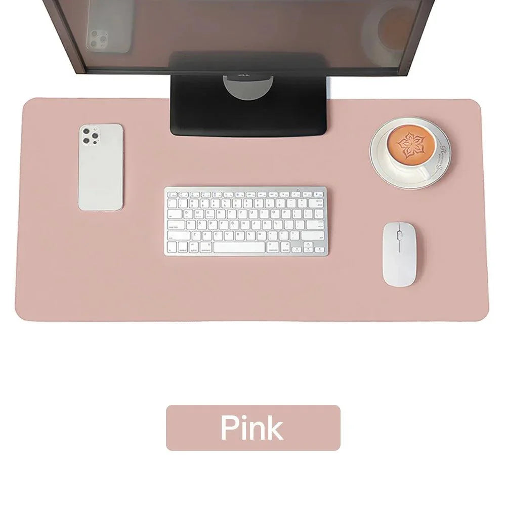 Lisslune | Premium Extra-Large Waterproof PU Leather Desk Protector - Multipurpose Mouse Pad for Office & Gaming with Anti-Slip Base