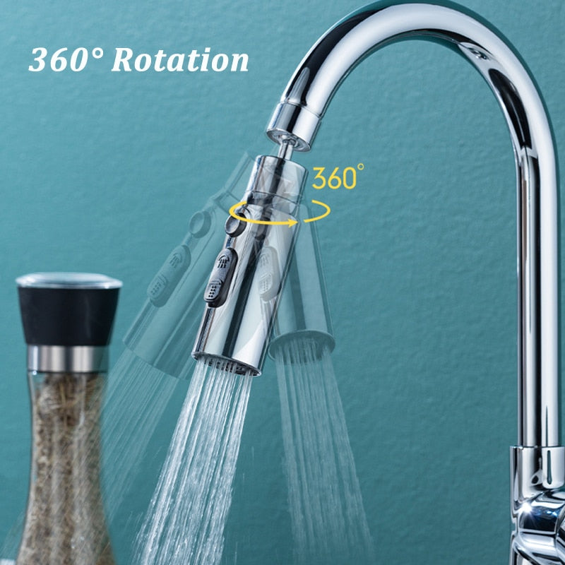 Lisslune | 3-Mode Anti-Splash Faucet Adapter
