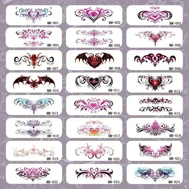 Rynx | 6-Piece Waterproof Tattoo Sticker Set Long-lasting Artificial Tattoo Girls 3D Artificial Sex Womb Tattoo for Women Temporary Abdomen섹스타투스티커 Product