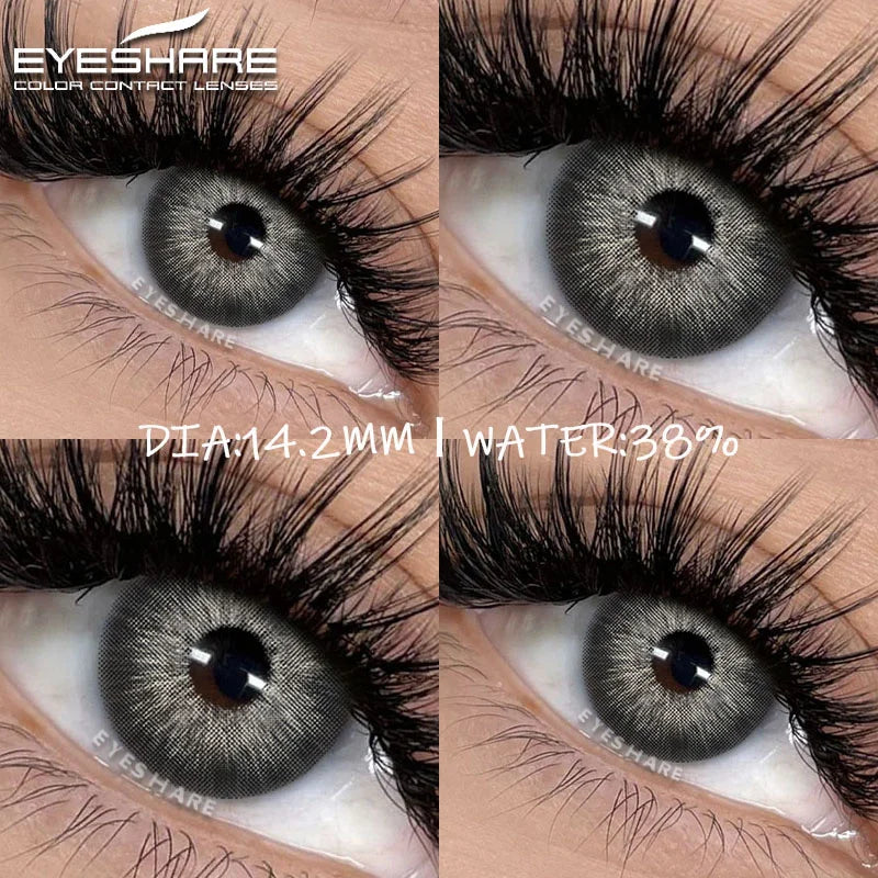 Rynx | Colorful Contact Lenses for Eyes 2 Pieces Blue Lenses Green Lenses Beautiful Pupil Annual Makeup Cosmetic Contact Lens