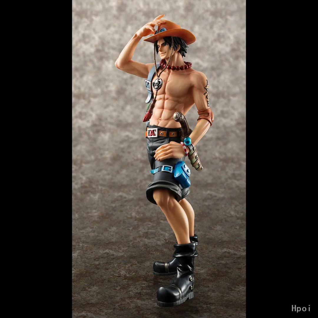 Lisslune | Figur One Piece DX10th Anniversary Fire Fist Escal D Ace Ruffy Brother Toy Japan Anime Collector Figures PVC Model Toy