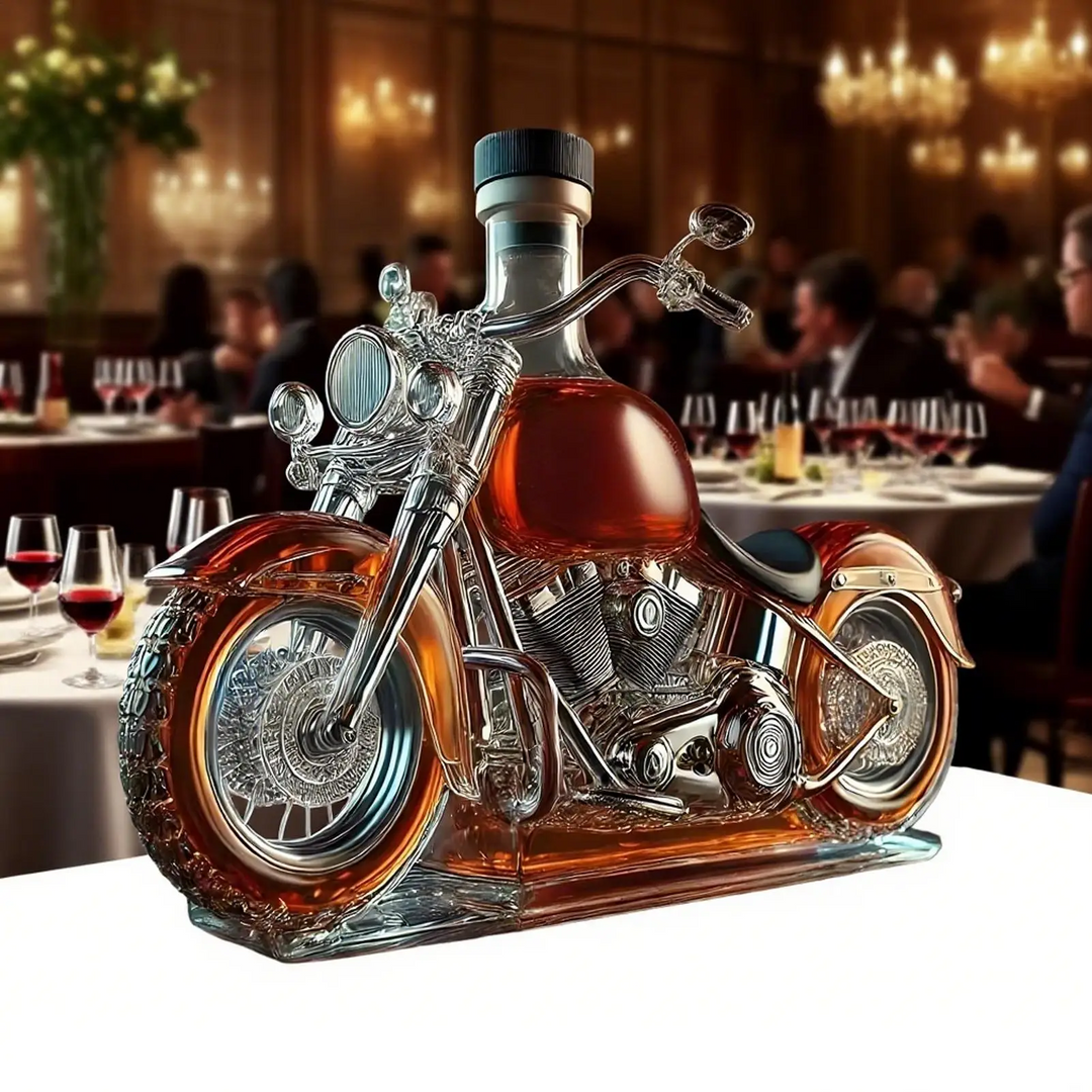Lisslune | Harley Motorcycle Shaped Whiskey Decanter for Home Bar