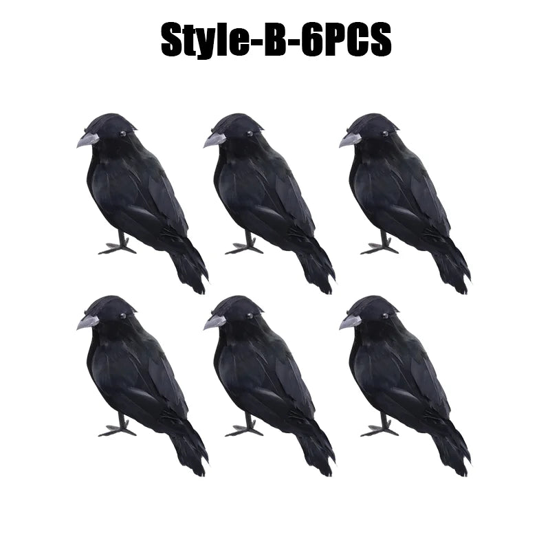 Rynx | Halloween Decoration Simulation Black Crow Raven Bird Repellent Pest Control Pigeon Repellent Garden Decoration Outdoor
