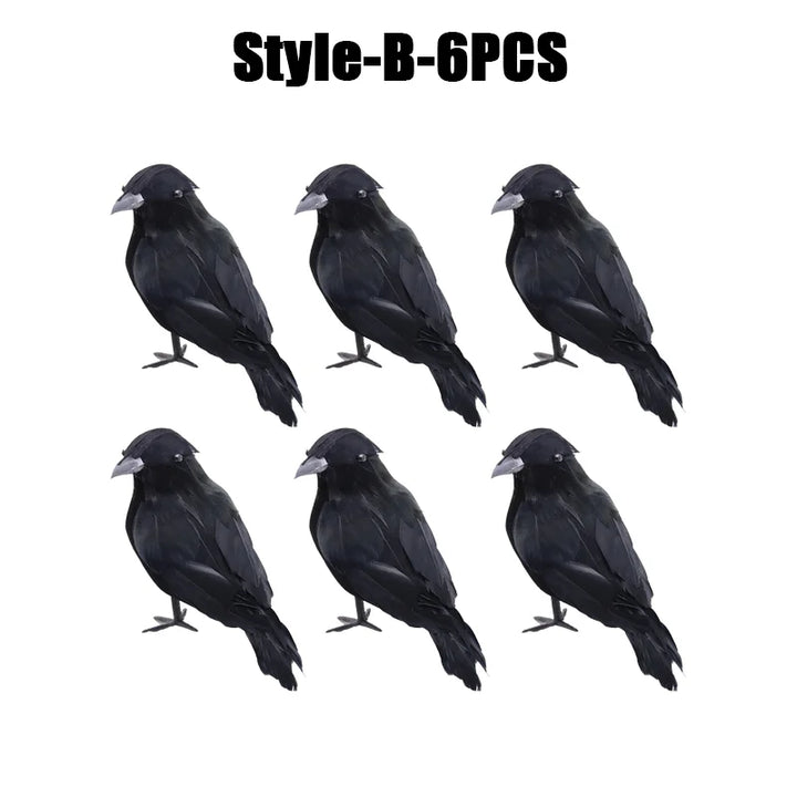 Rynx | Halloween Decoration Simulation Black Crow Raven Bird Repellent Pest Control Pigeon Repellent Garden Decoration Outdoor