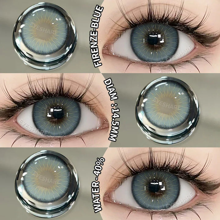 Rynx | New Fashion Colored Contact Lenses Naturally Brown Contact Blue Lenses Gray Pupils Cosmetic Colored Lenses Green Eye Lenses