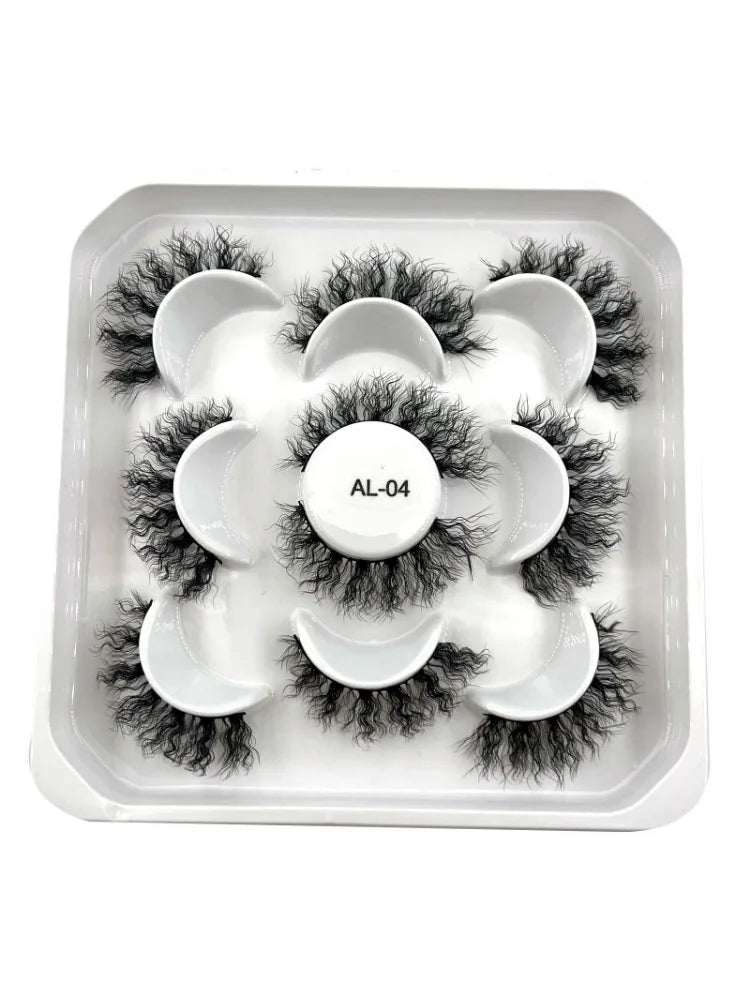 Rynx | New 5D Fluffy Curly Wool Lashes Minke Lashes Soft Natural Realistic Messy End Eye Extension Thick False Eyelashes Hotsale
