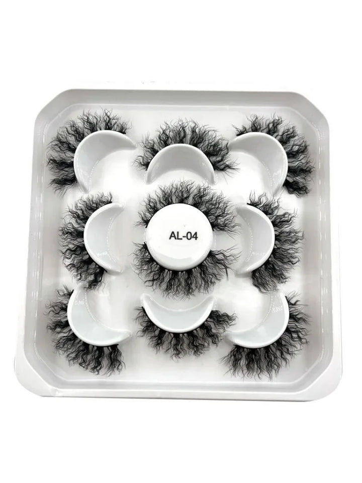 Rynx | New 5D Fluffy Curly Wool Lashes Minke Lashes Soft Natural Realistic Messy End Eye Extension Thick False Eyelashes Hotsale