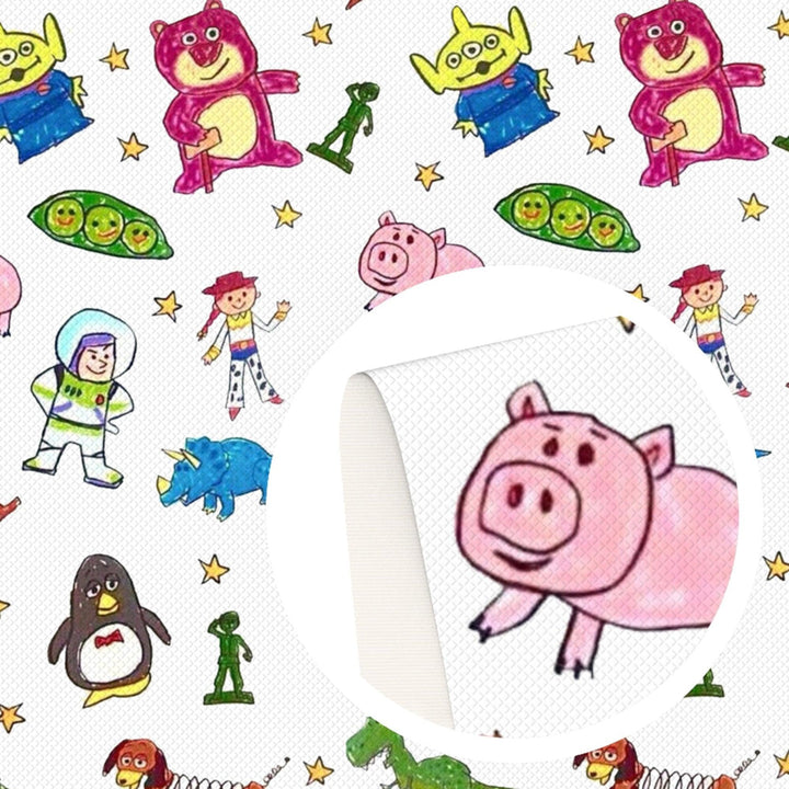 Lisslune | Premium Cartoon Theme Synthetic Leather Craft Set with Waterproof PVC - Handicraft Treasures