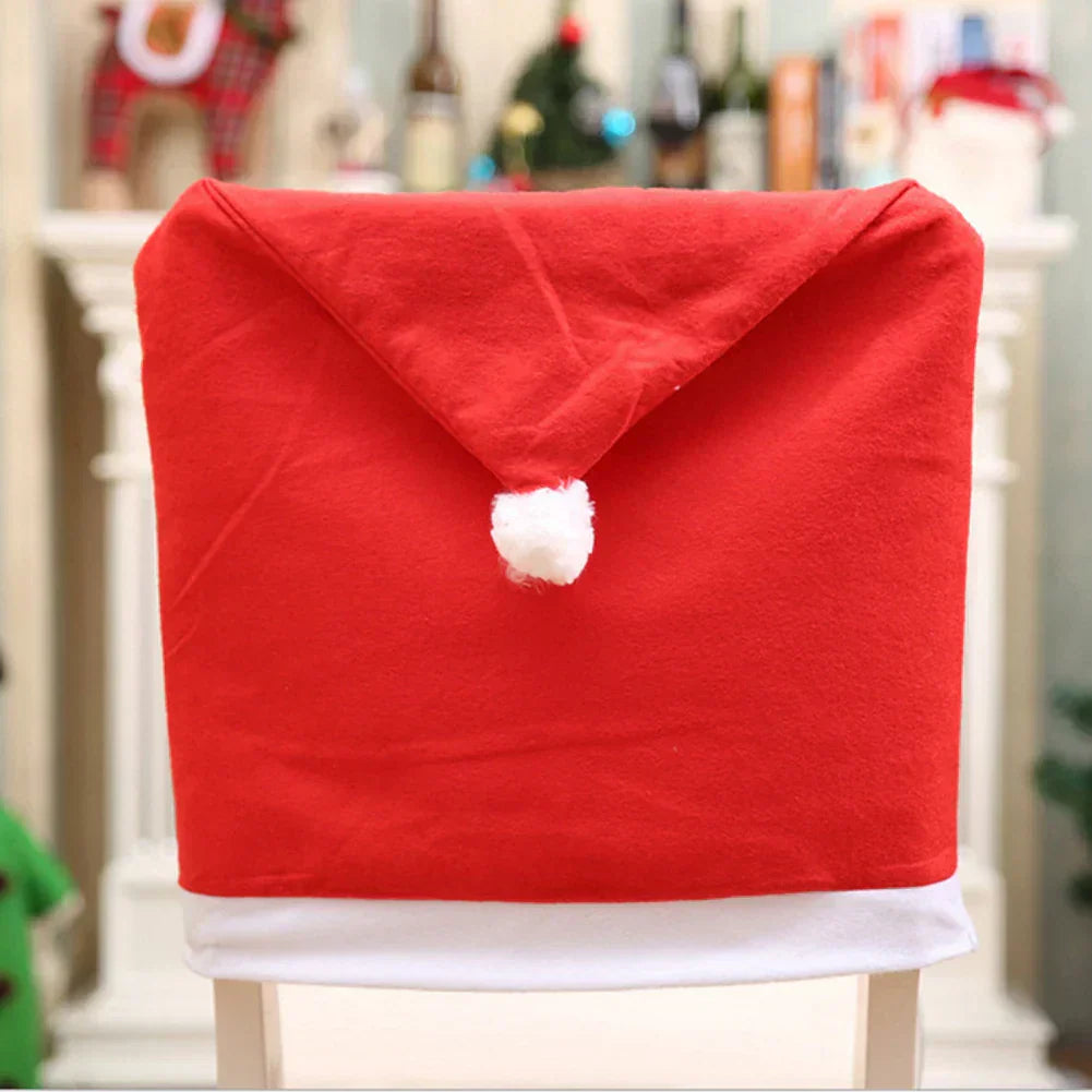 Lisslune | SantaSeat Christmas Chair Covers – Set of Decorative Chair Covers with Santa Design