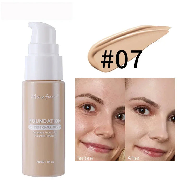 Rynx | Liquid Face Foundation Cream Oil Control BB Cream Matte Base Brightening Concealer Long-lasting Full Coverage Women's Makeup Cosmetics
