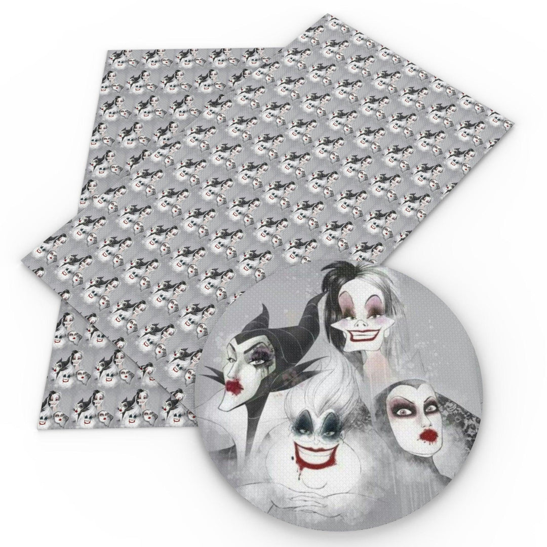 Lisslune | Playful Halloween Witch Synthetic Leather Craft Sheets Set - Creative Art Supplies