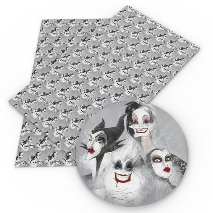 Lisslune | Playful Halloween Witch Synthetic Leather Craft Sheets Set - Creative Art Supplies