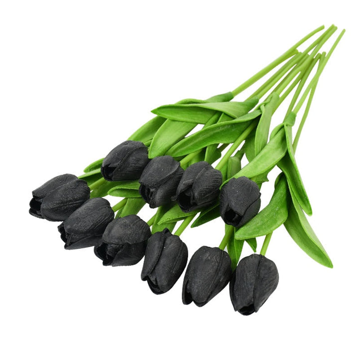 Lisslune | Artificial Flower Bouquet with Tulips, Decoration (10 Pieces)