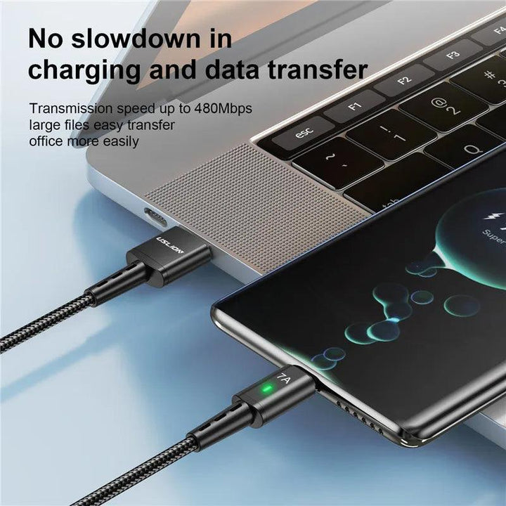 Lisslune | Ultra-fast USB C charging and data transfer cable for MacBook, Xiaomi, Samsung, Huawei - Reliable performance and compatibility