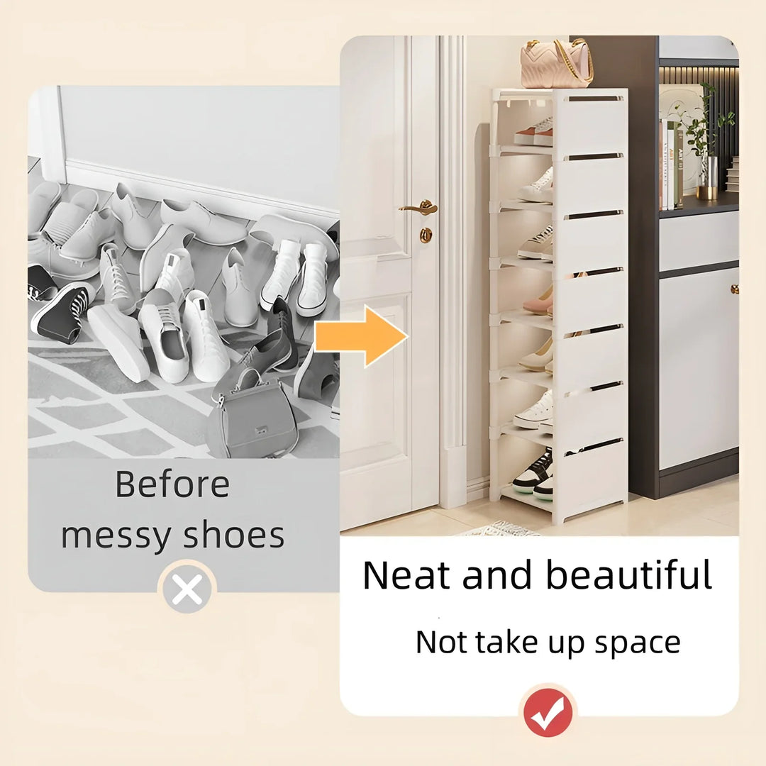 Lisslune | Space-Saving Metal Frame Shoe Rack with 6/8 Layers – Liora