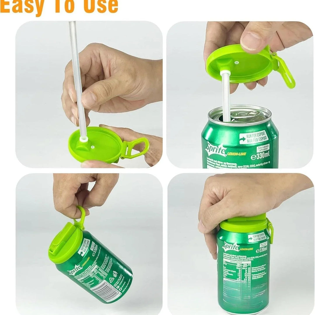 Lisslune | No-Split Travel Reusable Soda Can Lid Cover
