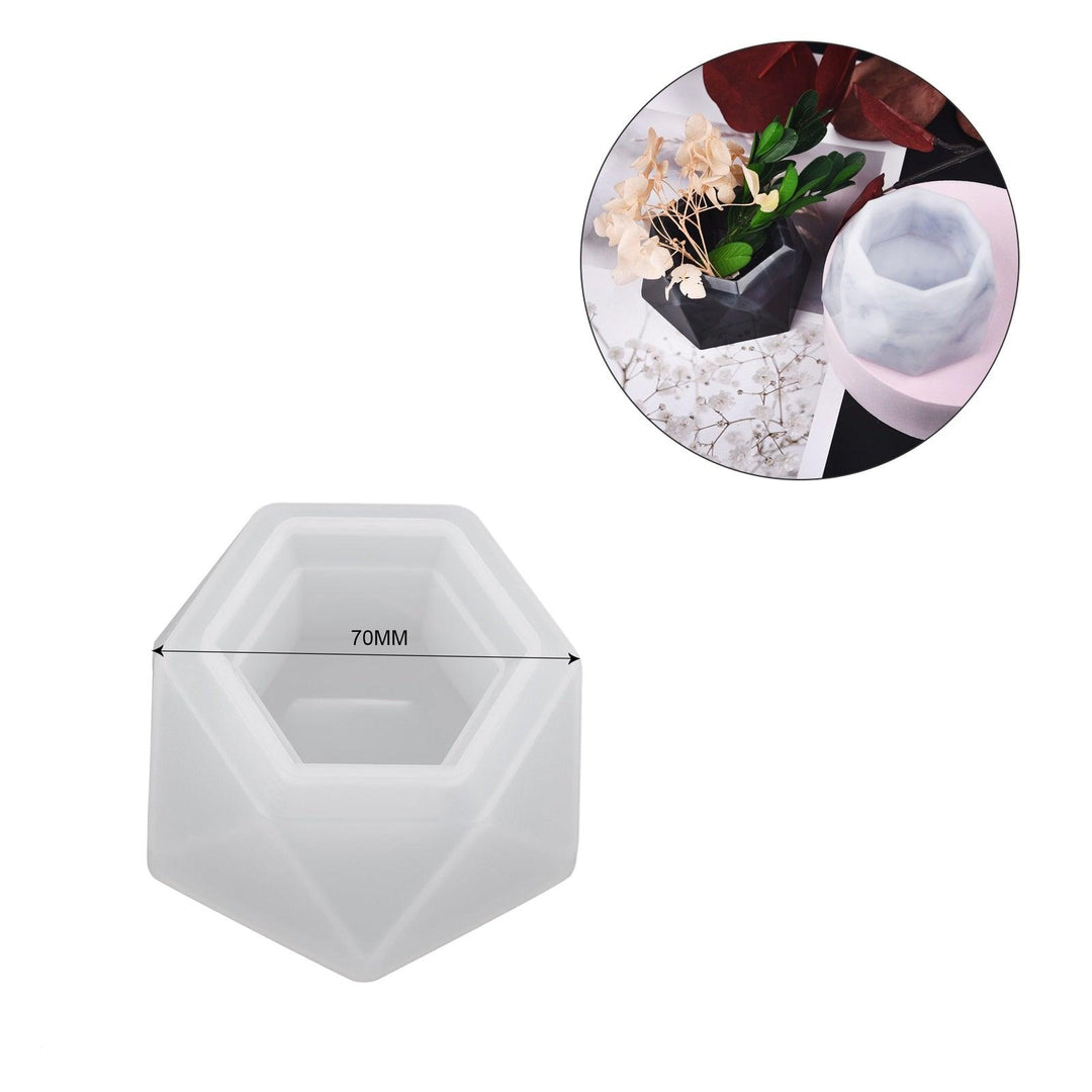 Lisslune | Silicone mold set for creative candle jars and flower planters