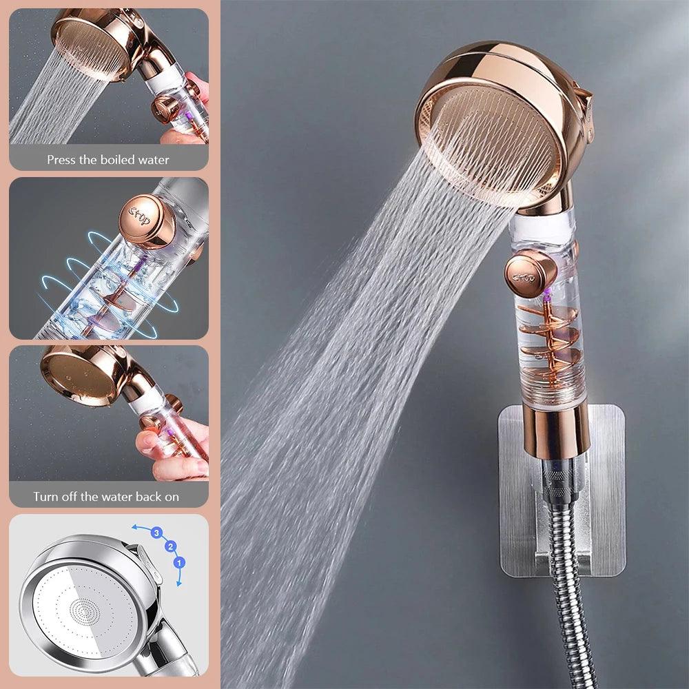 Lisslune | Vitamin C Infused Aromatherapy Spa Showerhead Filter for Hair and Skin Revitalization