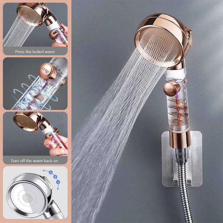 Lisslune | Vitamin C Infused Aromatherapy Spa Showerhead Filter for Hair and Skin Revitalization