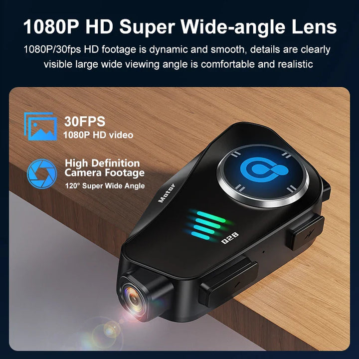 Lisslune | Bluetooth Motorcycle Helmet Camera 1080P HD Waterproof – ApexRide