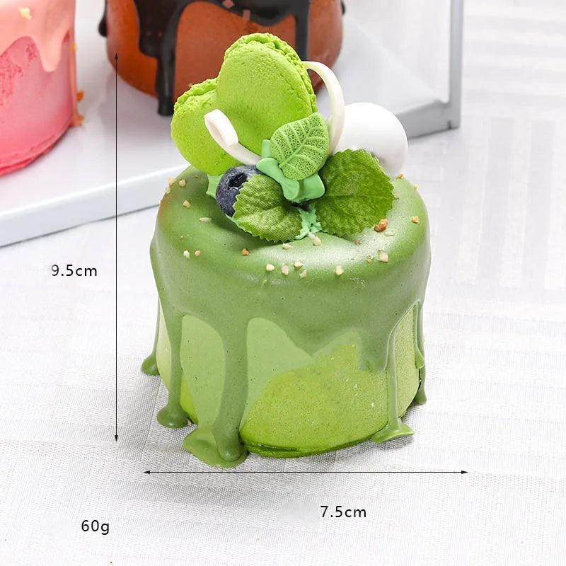 Lisslune | Realistic Synthetic Fruit Cake Model for Home Decor and Photography - 1 pc. FCYY-MIX2