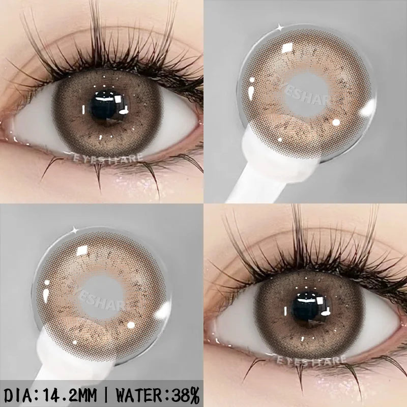 Rynx | 1 Pair/2 Pieces Colored Contact Lenses for Eyes Cosplay Blue Lenses Fashionable Purple Lenses Annual Cosmetic Green Eye Contact Lenses