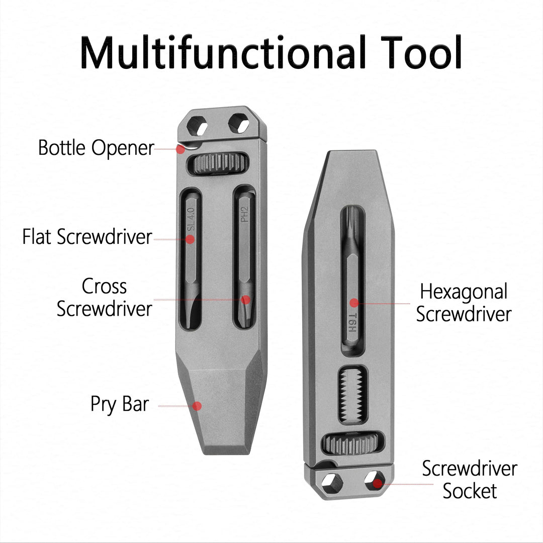 Lisslune | Titanium Alloy Telescopic Camping EDC Multifunctional Tool