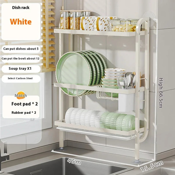Lisslune | Shelf Sleek Space-Saving Multi-Tier Kitchen Storage Rack